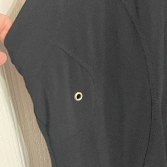 PATRITZIA PEPE Stretch Sheath Dress Silver Grommet Sporty Stretch Fabric Small - Picture 5 of 7